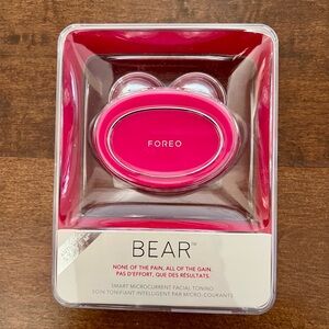 FOREO BEAR Microcurrent Facial Toning Device Fuchsia NEW SEALED